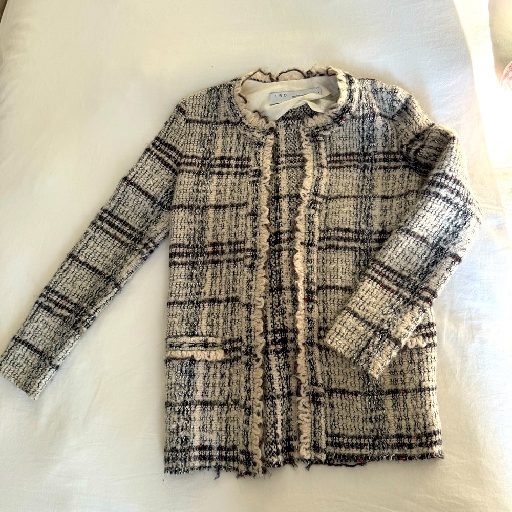 Iro open cardigan jacket